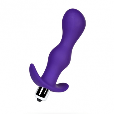 Plug anale con vibrazione A-Toys di TOYFA Kamet, taglia L, silicone, viola, 14 cm