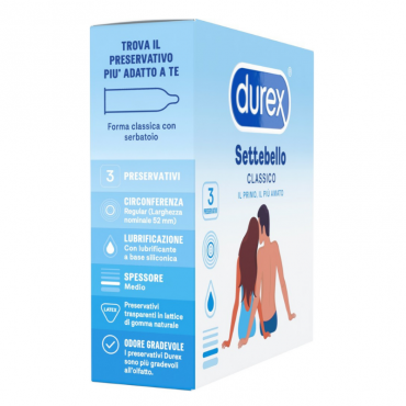 Preservativo Settebello 3 pz DUREX