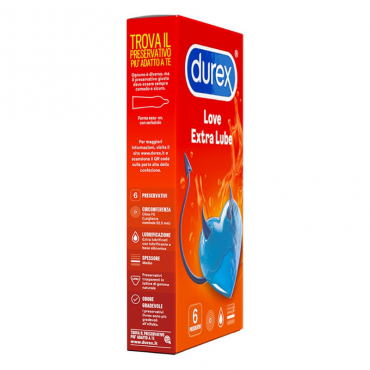 Preservativo Classico DUREX Love Extra Lube 6 pz
