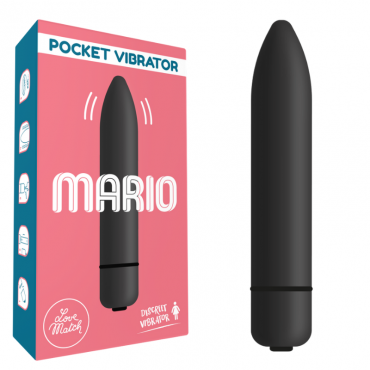 mini Vibratore Classico Mario Love Match per Clitoride, Vagina, Capezzoli, Perineo